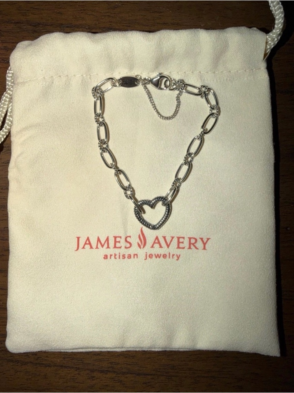James Avery Changeable Heart Charm Bracelet - Picture 2 of 3